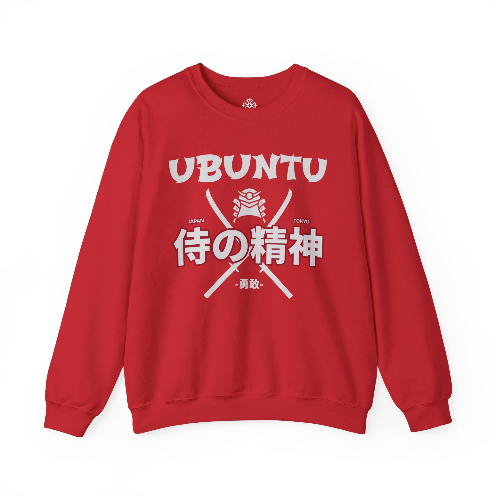 Ubuntu Samurai Crewneck Sweatshirt — "侍の精神" Japanese Spirit Graphic Main image