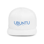 Embroidery ...Stylish Ubuntu Flat Bill Snapback Cap, Trendy Hat, Urban Streetwear, Gift for Friends, Casual Wear, Unisex Accessory