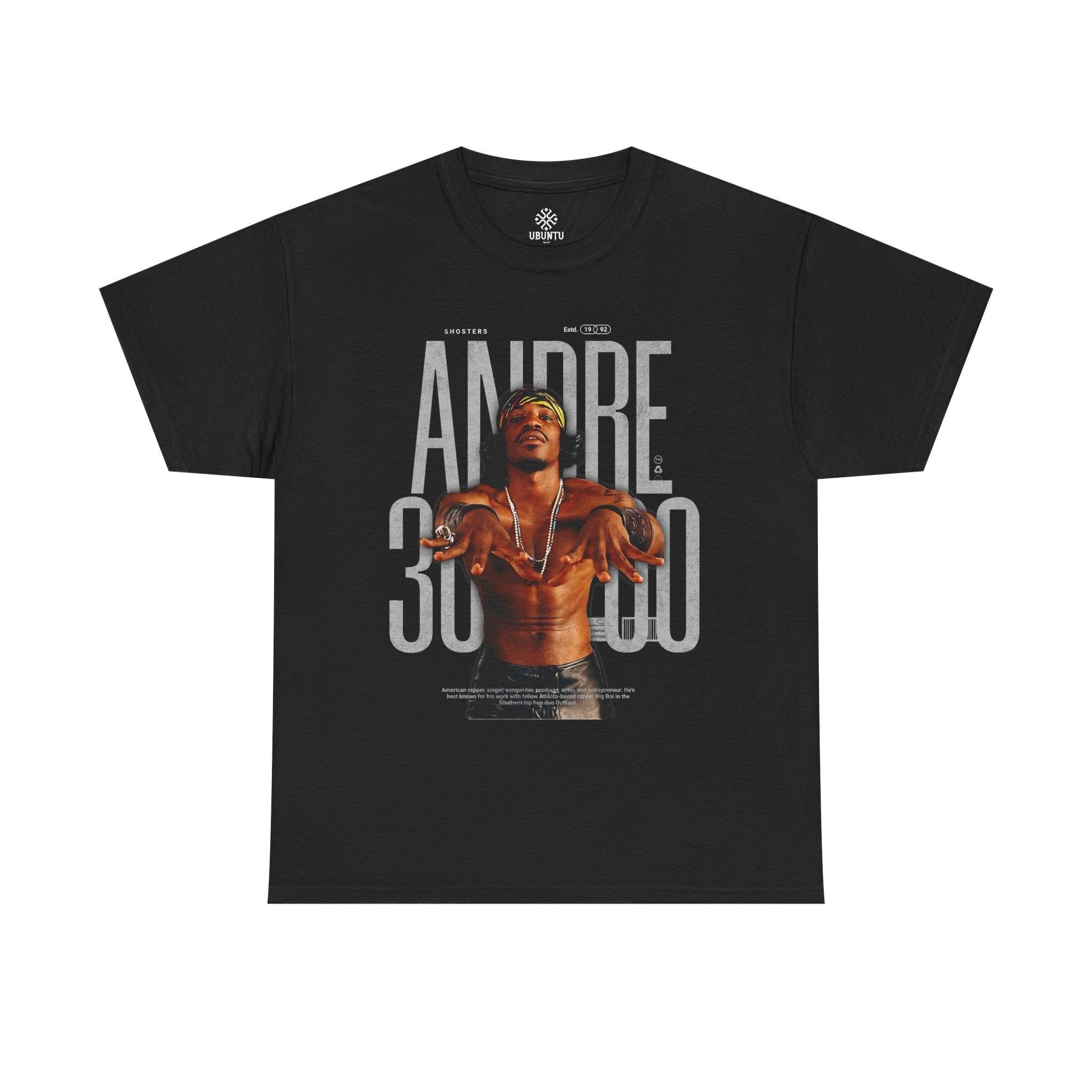 Unisex Heavy Cotton Tee with Andre 3000 Hip Hop T-Shirt, Music Lovers