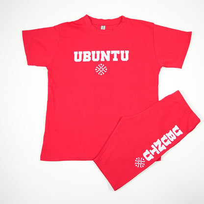 Ubuntu Red Short and T-Shirt Set | Ubuntu Apparel
